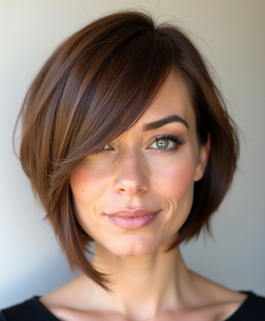 asymmetrical bob stylishly low maintenance