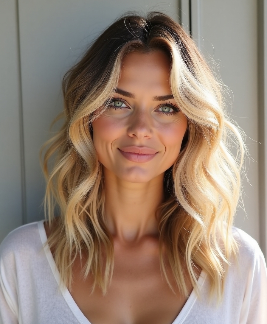 Voluminous beachy waves