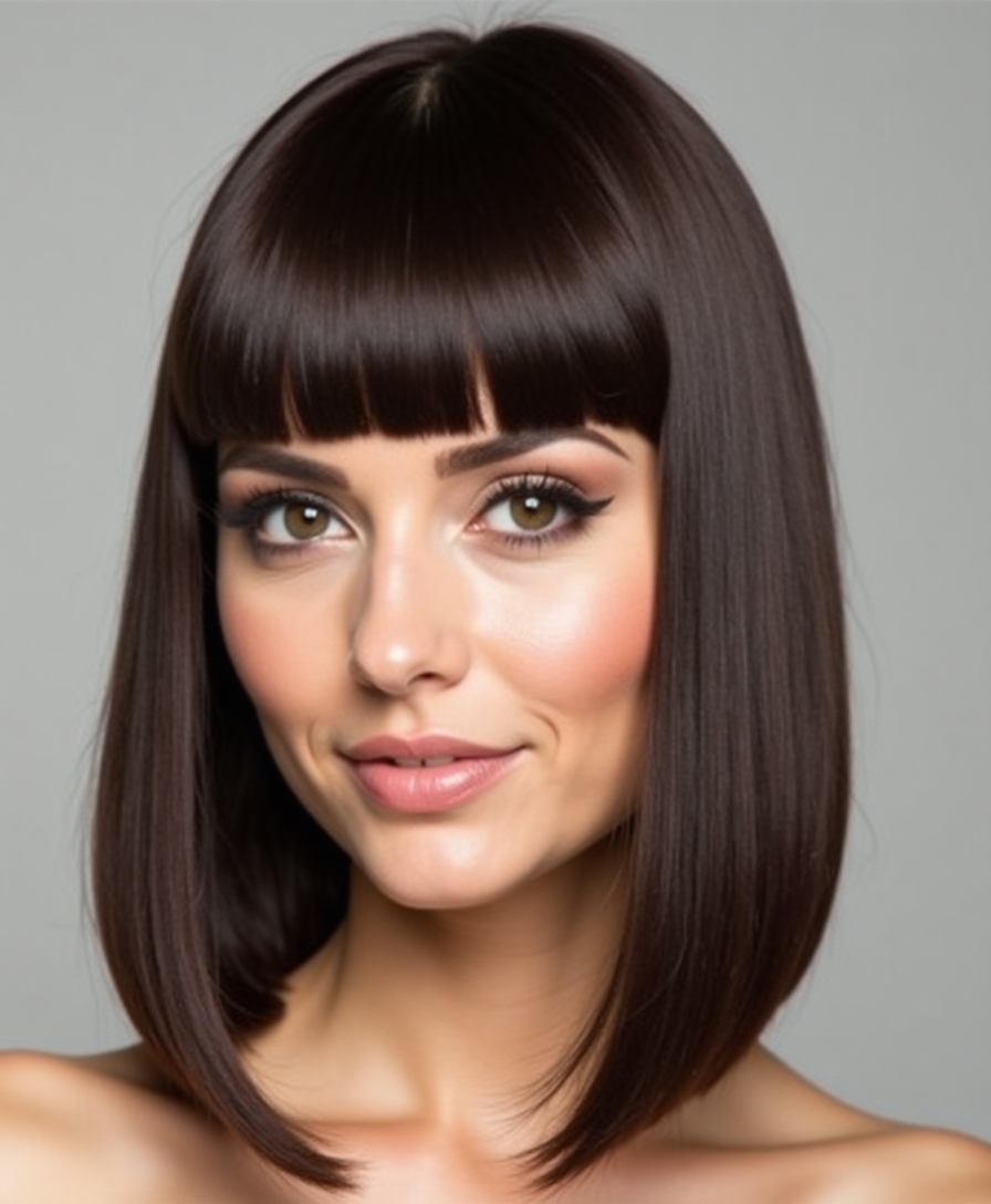 blunt long bob perfection