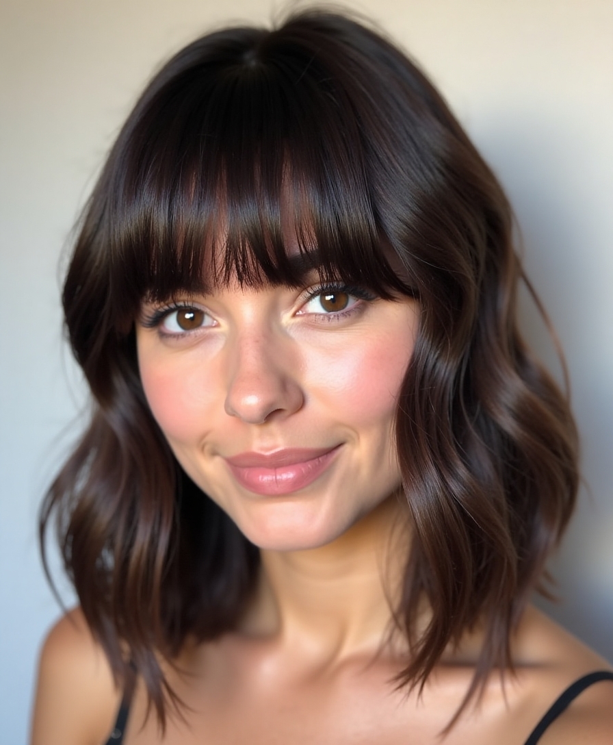 bold stylish versatile bangs