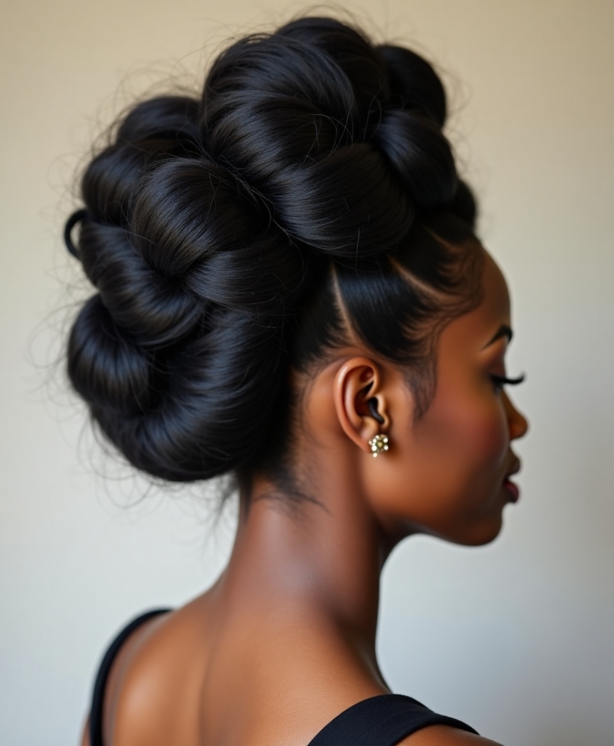 brazilian wool updo techniques