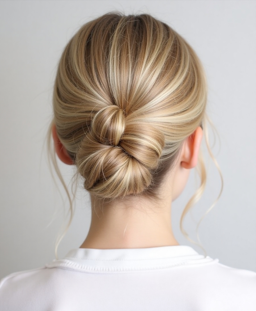 Elegant French twist hairstyle