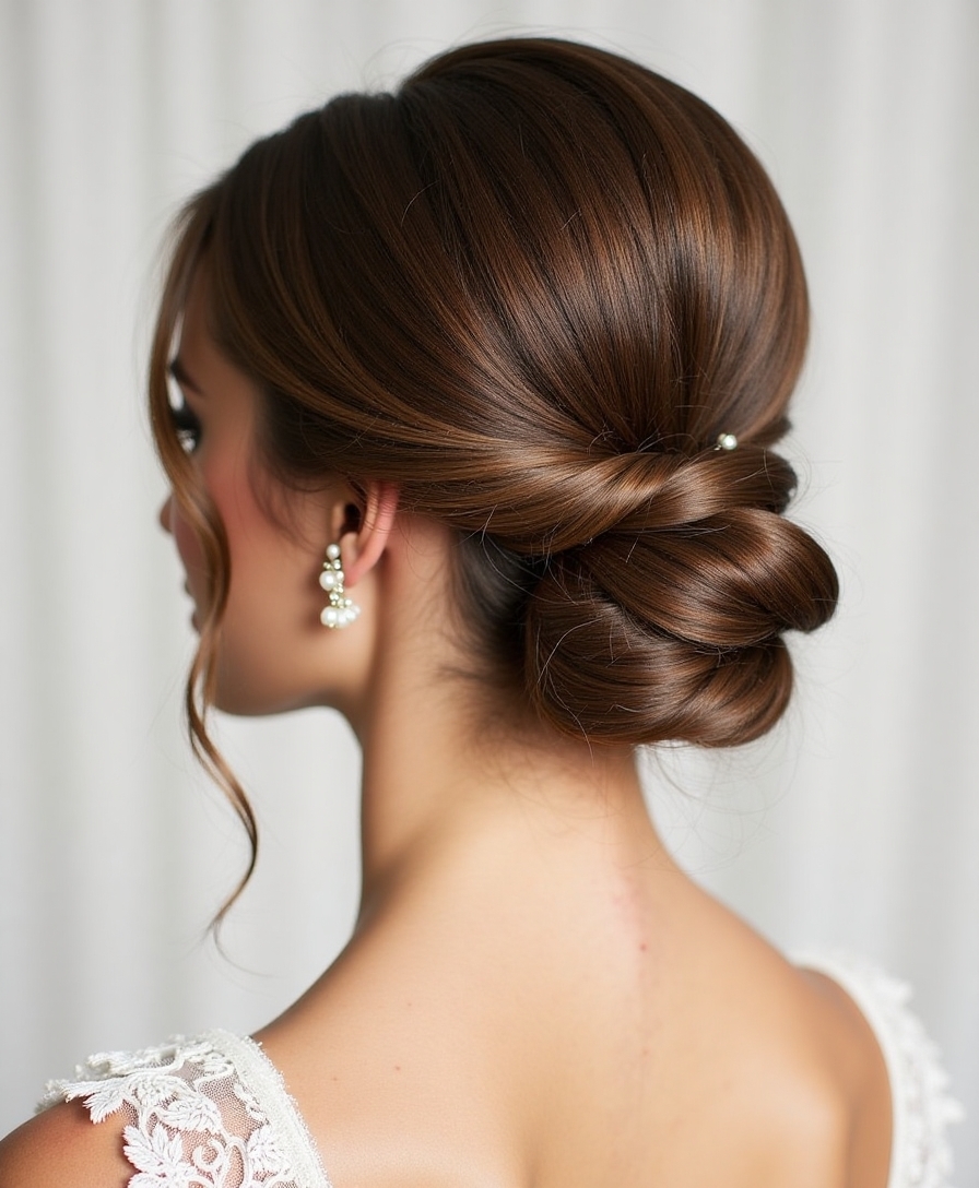 chic low bun elegance