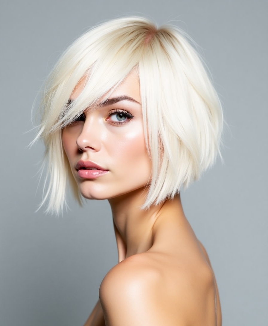 Short choppy bob