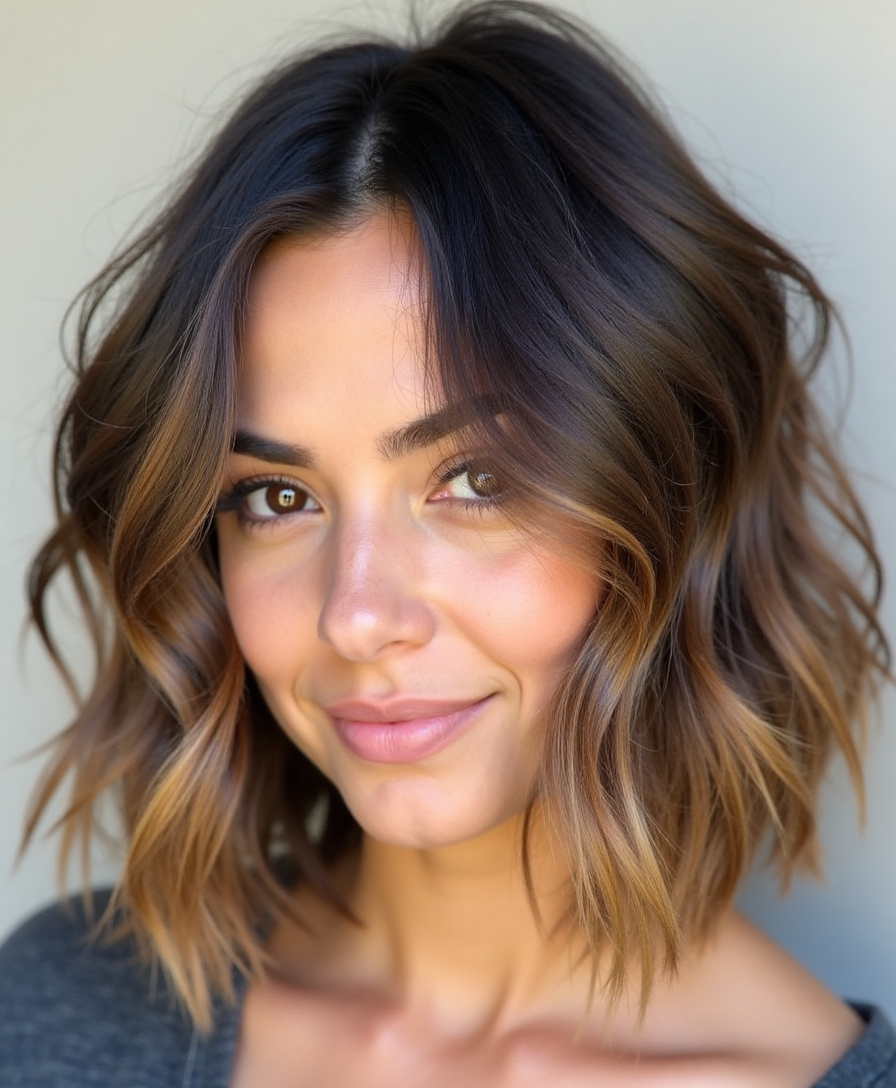 Choppy short layers cut for maximum movement