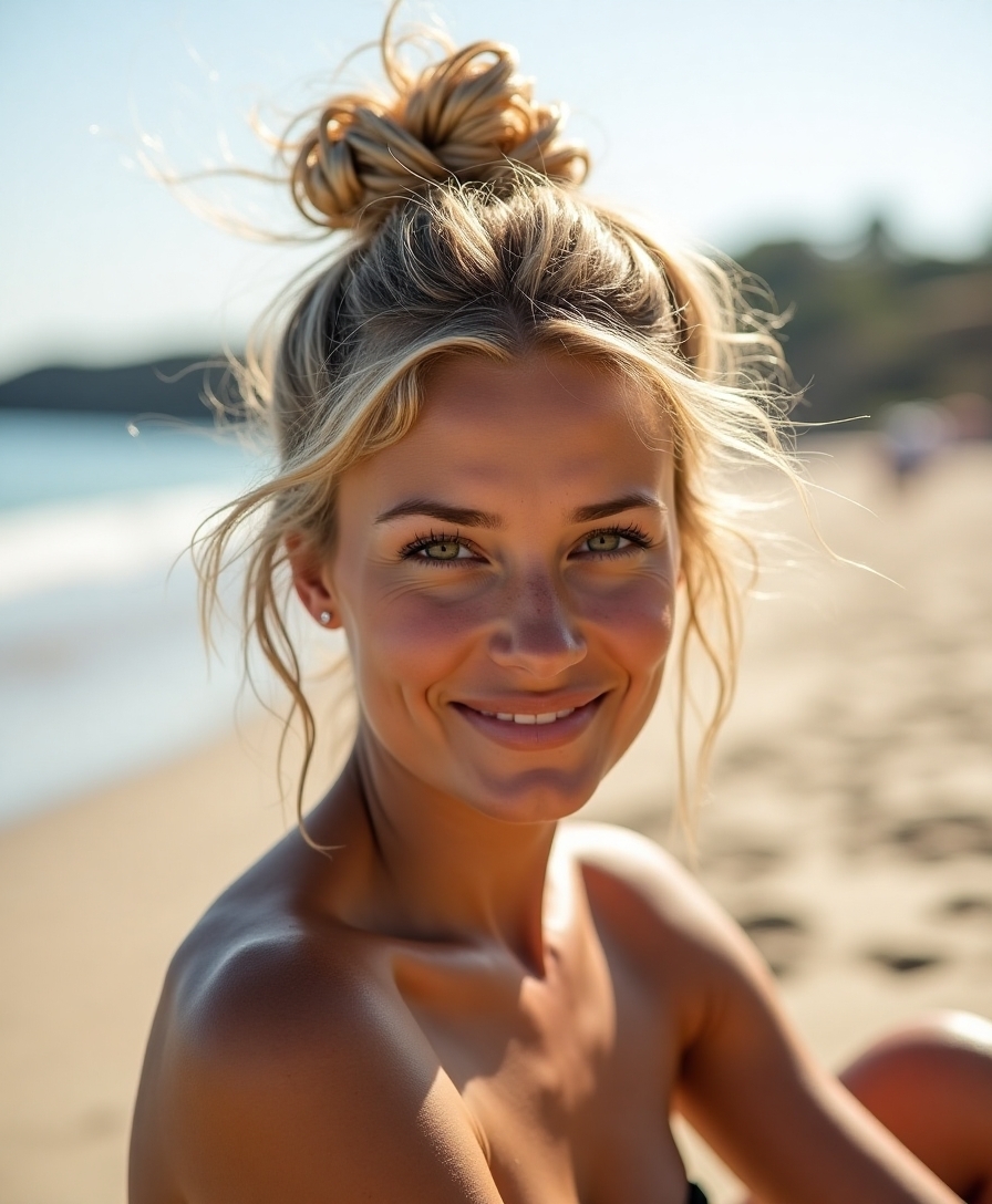 Classic beach bun