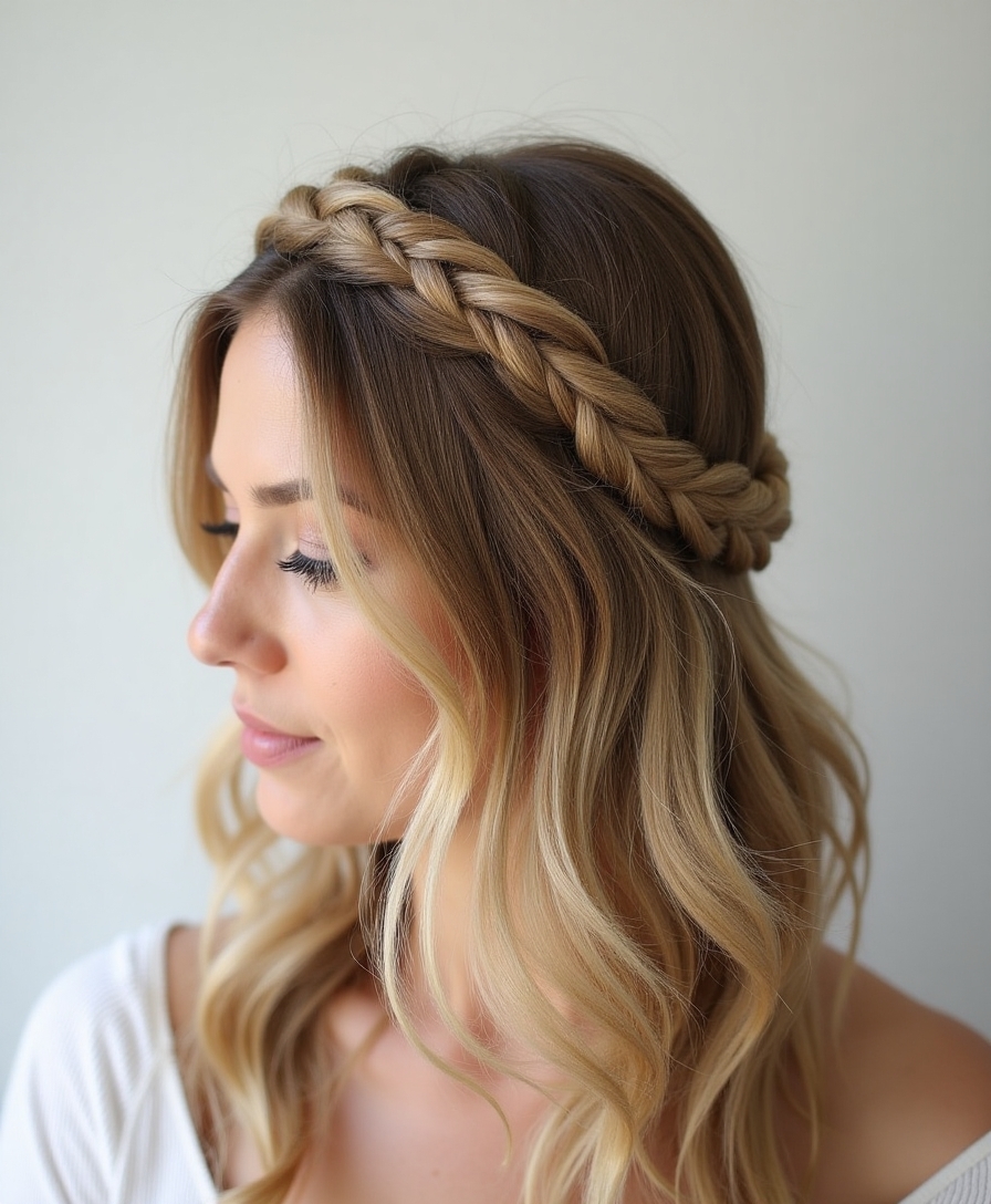 crown braid for elegance