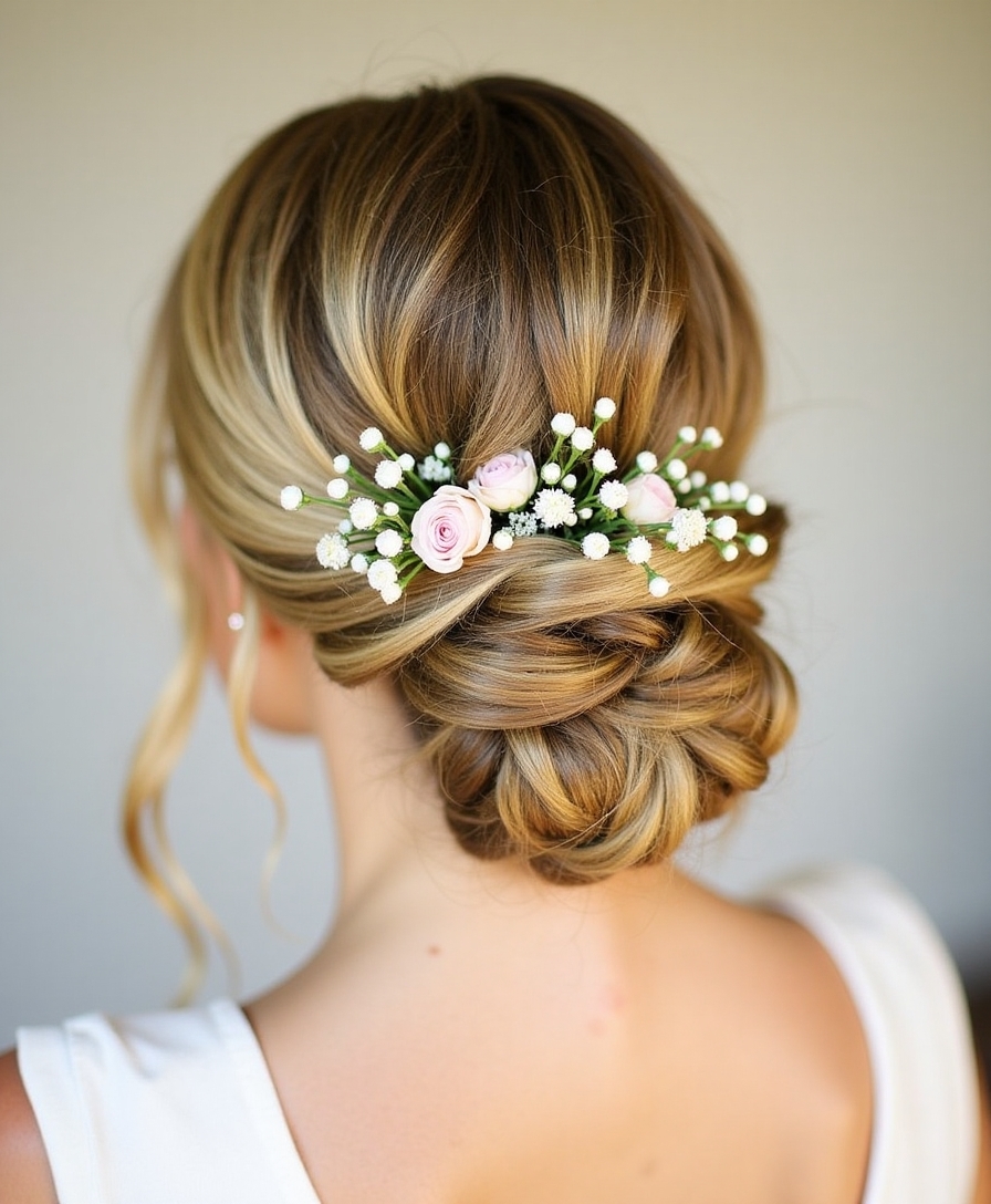 delicate floral hair accessories