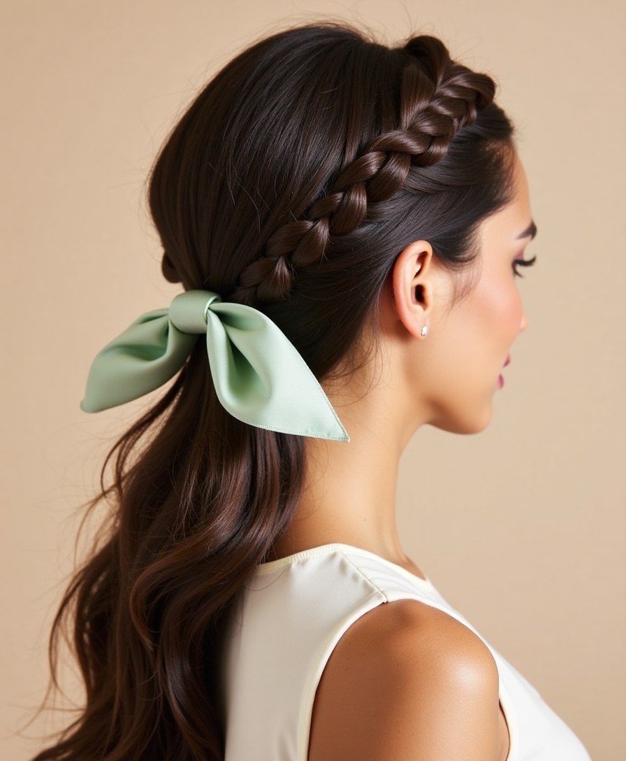 A double scarf braided crown