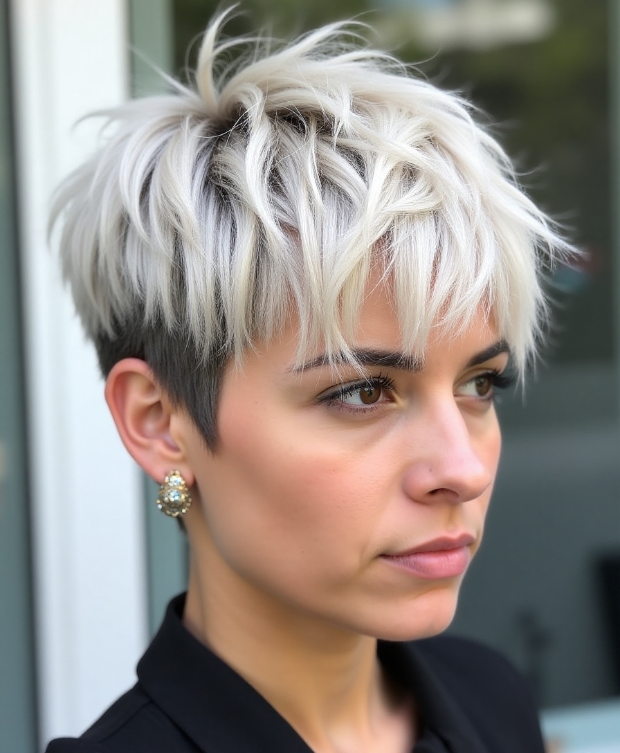 edgy versatile choppy pixie
