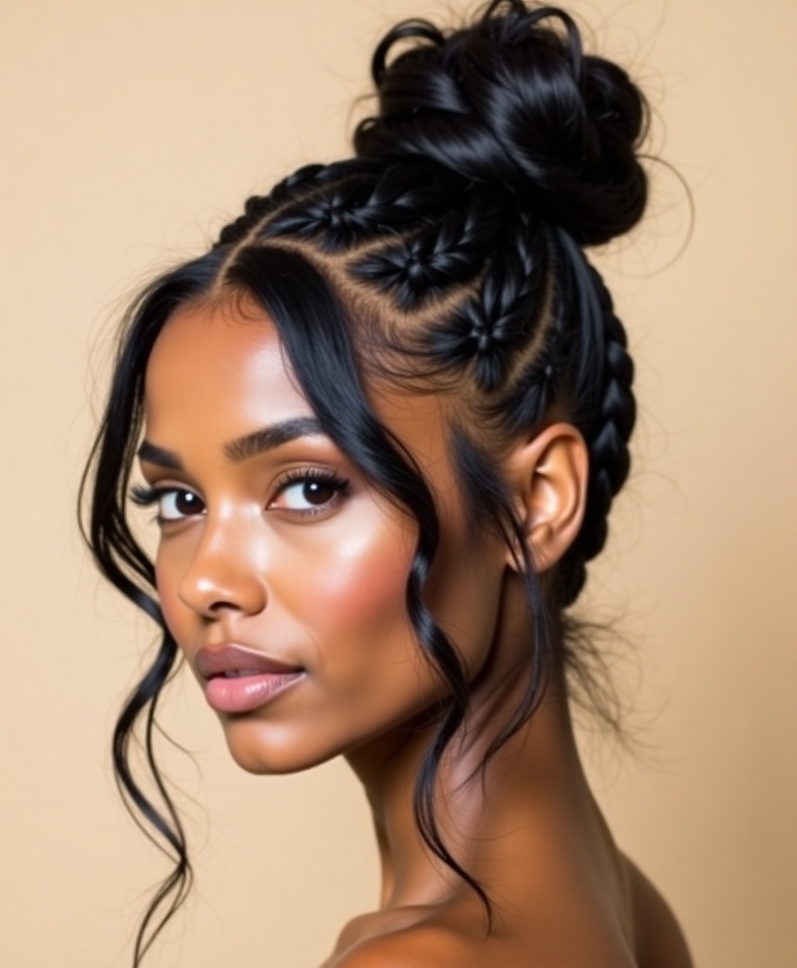 Braided top knot