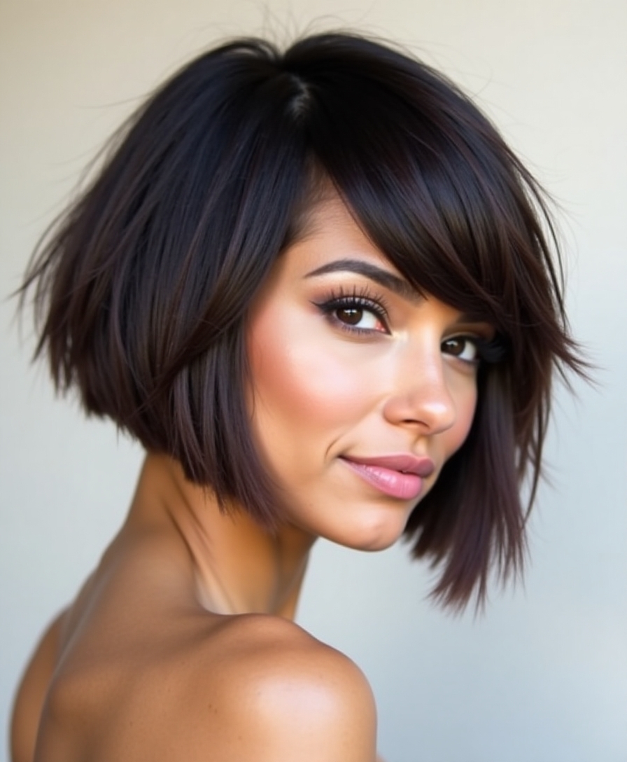 Razor cut bob