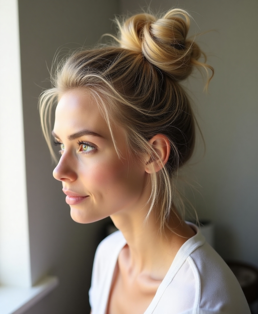 effortless chic top knot
