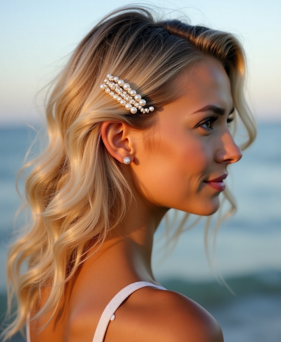 Side-swept pin-up