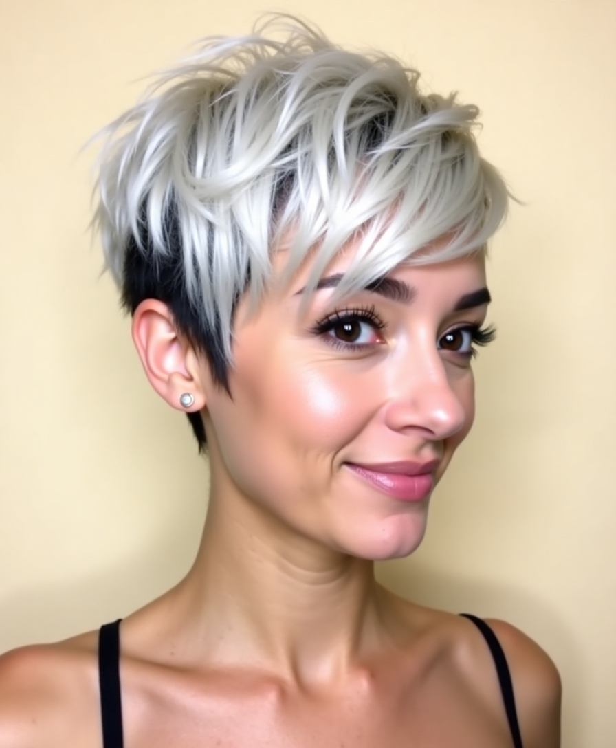 No-fuss pixie cut for women