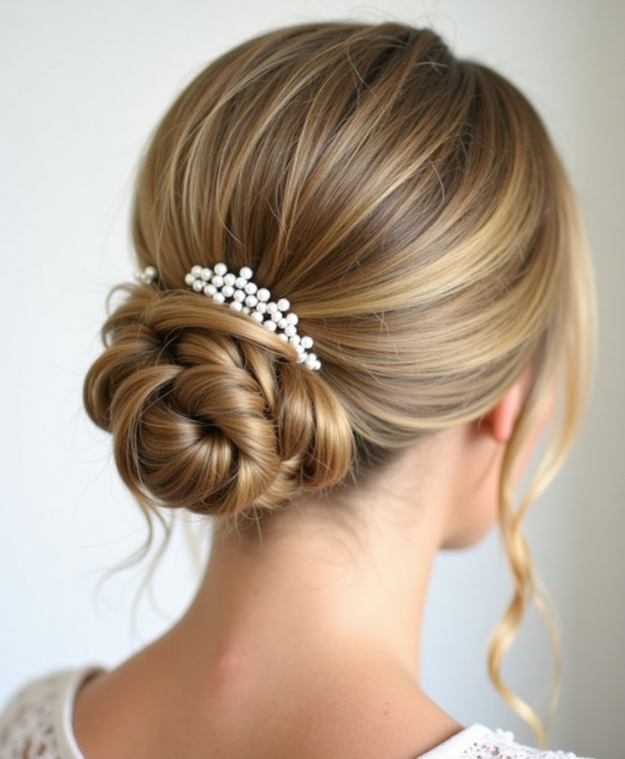 effortlessly chic bridal hairstyle