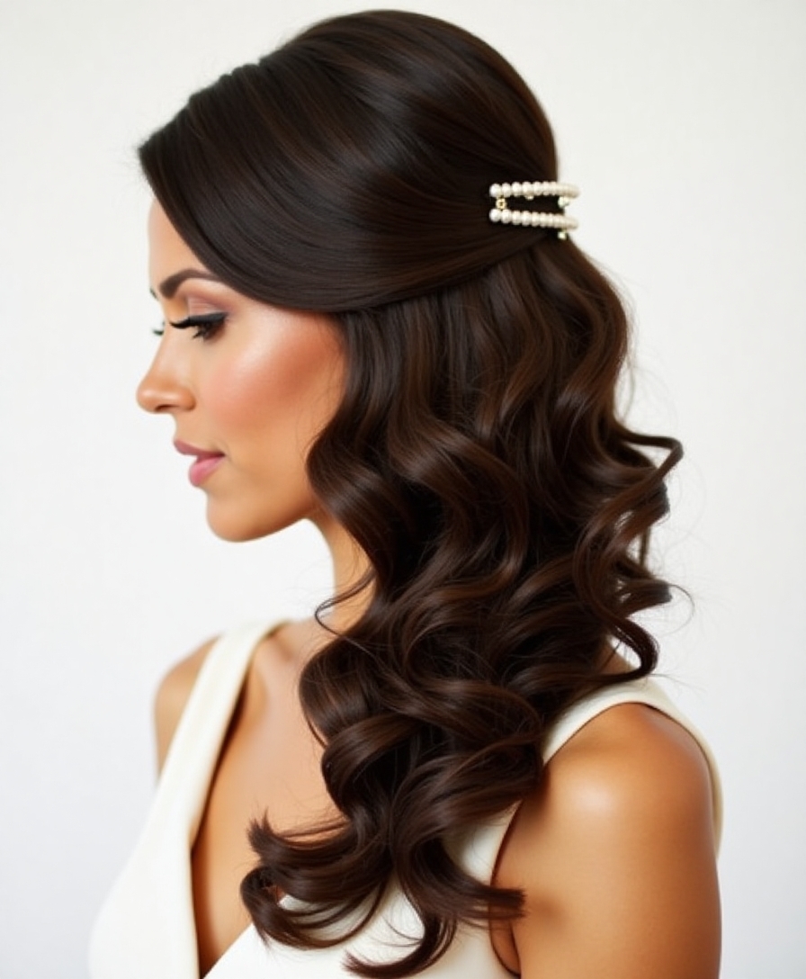 effortlessly chic bridesmaid hairstyle