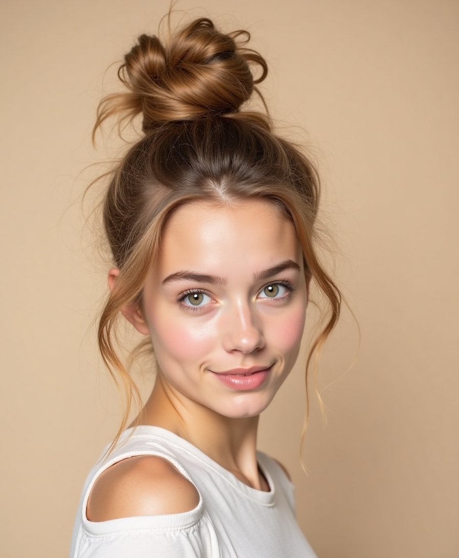 effortlessly chic messy bun