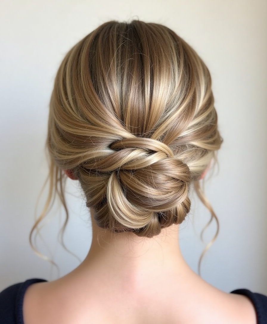 elegant braid bun tutorial
