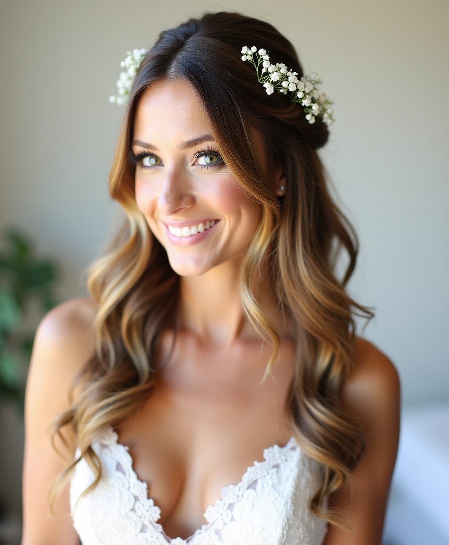 elegant half up hairstyles