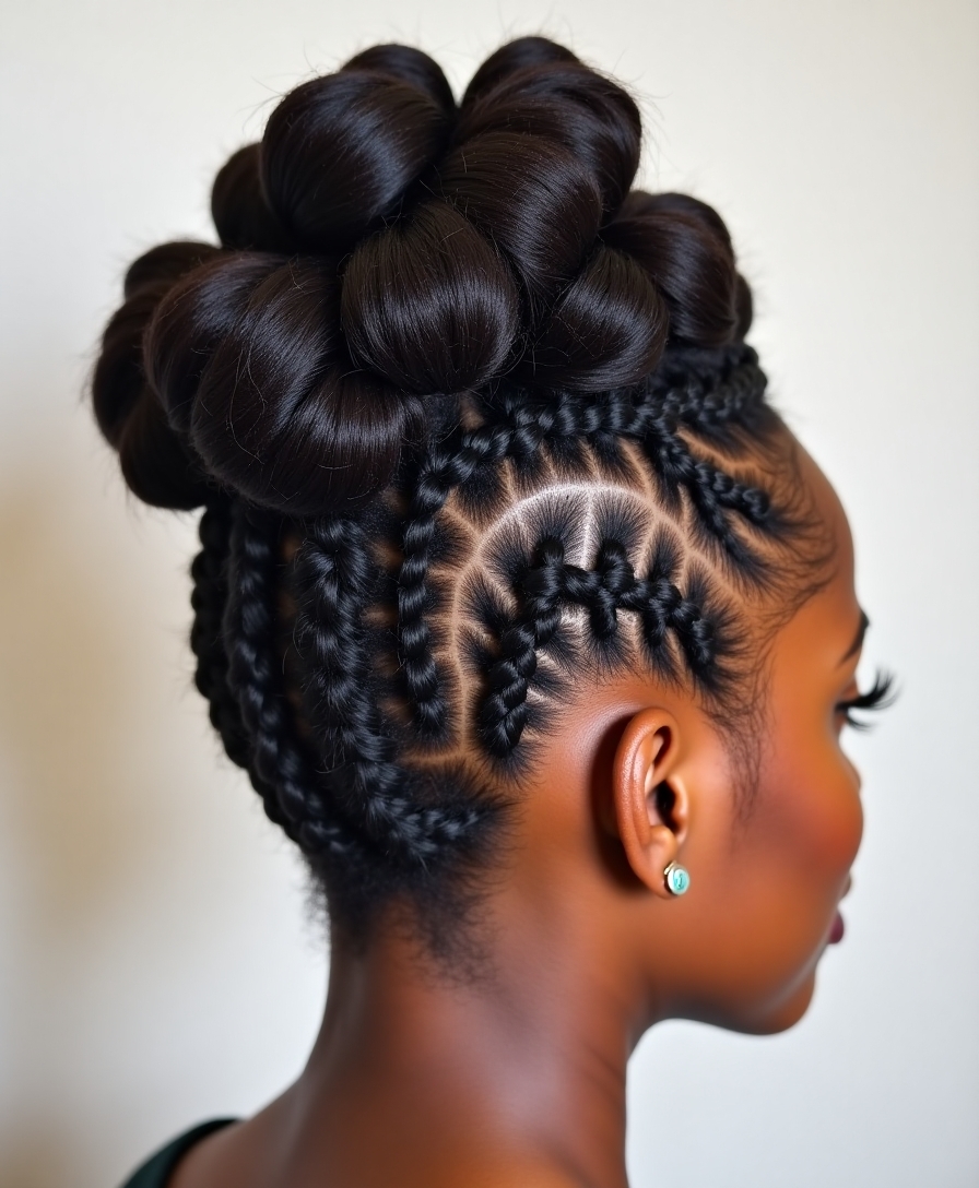elegant protective twist updo