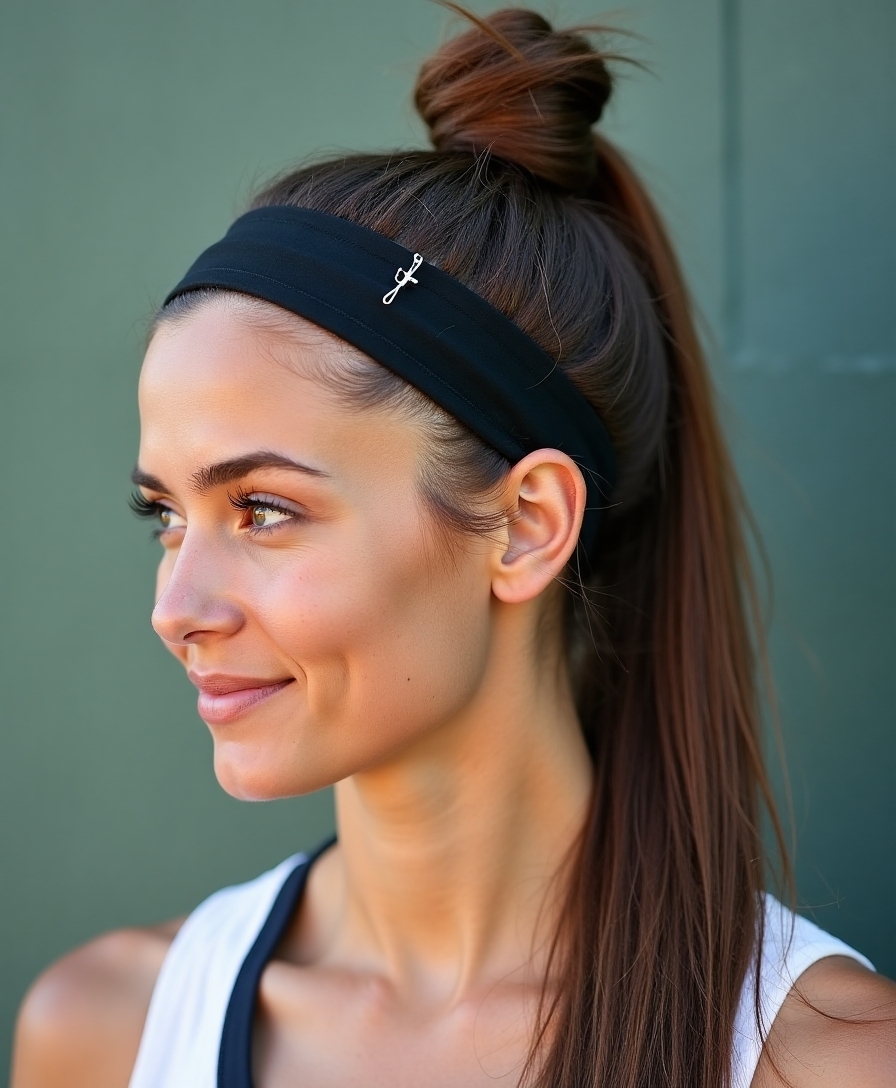 elegant secure twisted bun