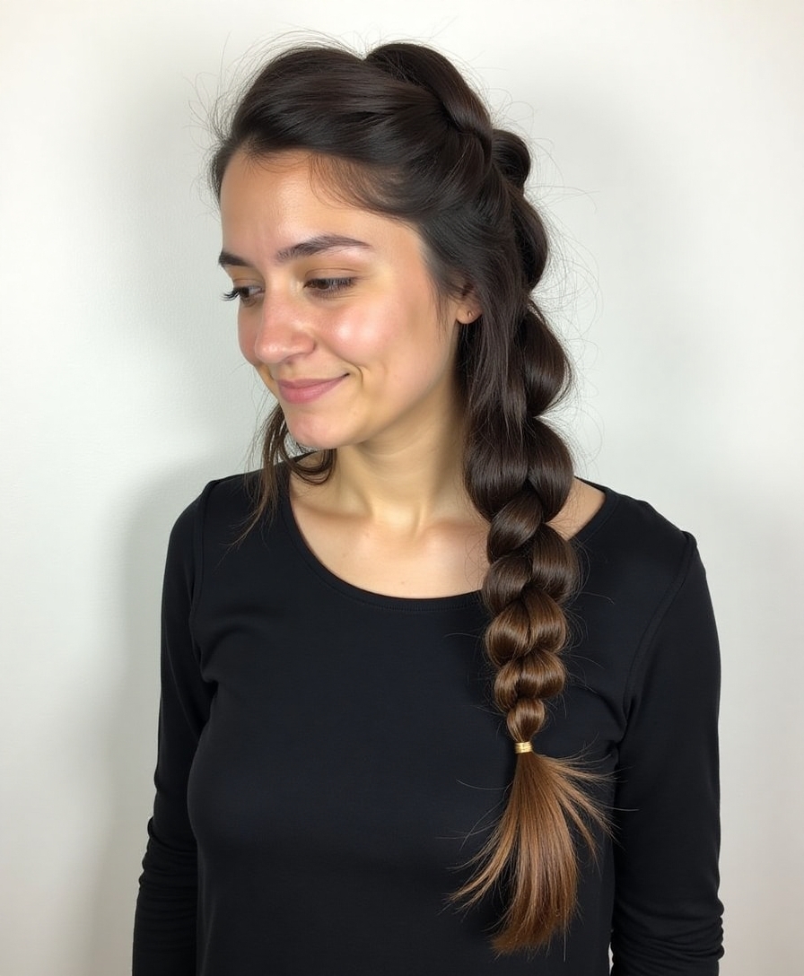 elegant simple chic hairstyle