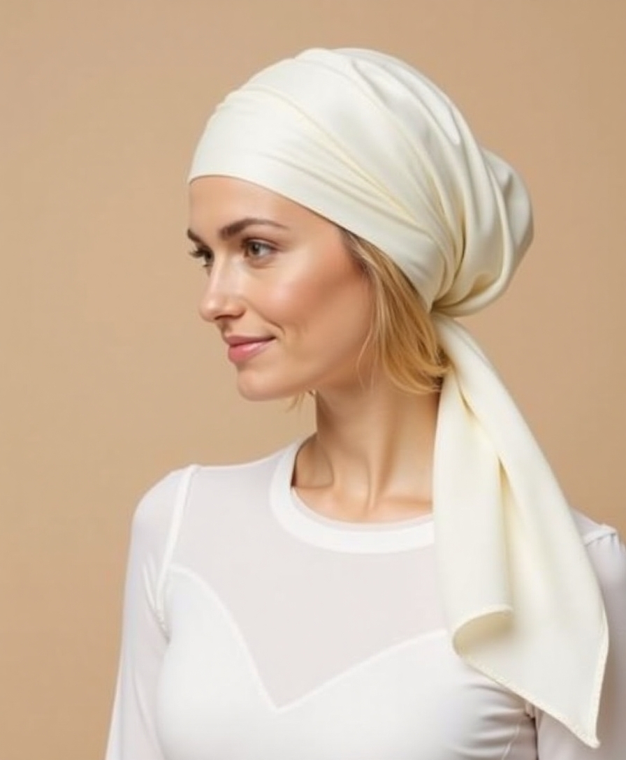 An elegant turban style wrap