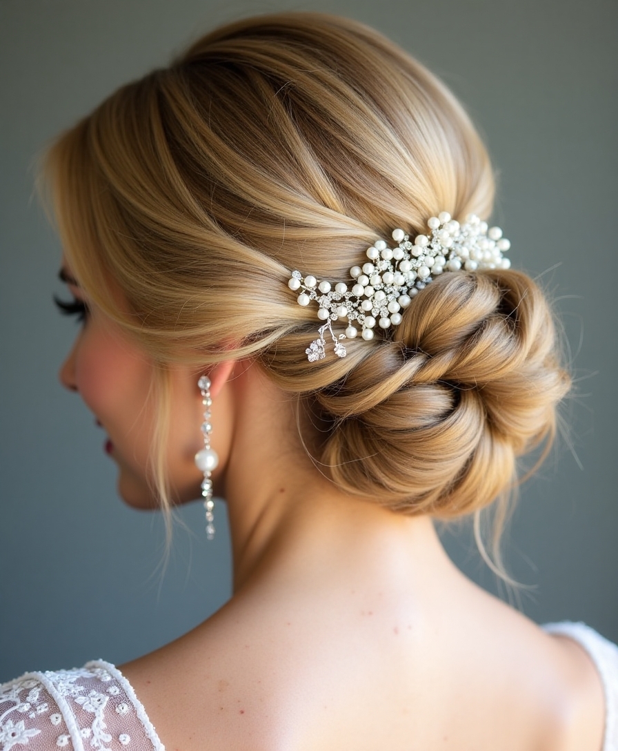 embellished wedding hairpieces sparkle