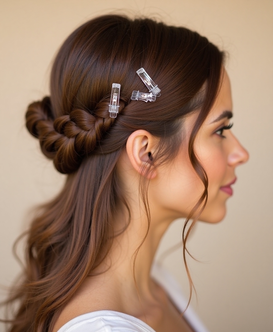 Securing styles with pins and clips