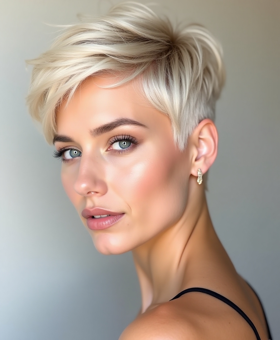 fierce modern pixie style