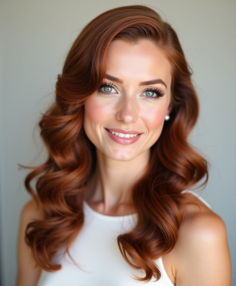 glamorous hollywood curls technique