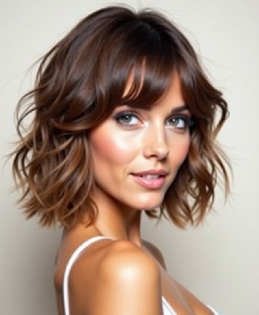 Styling products that define a short layered cut