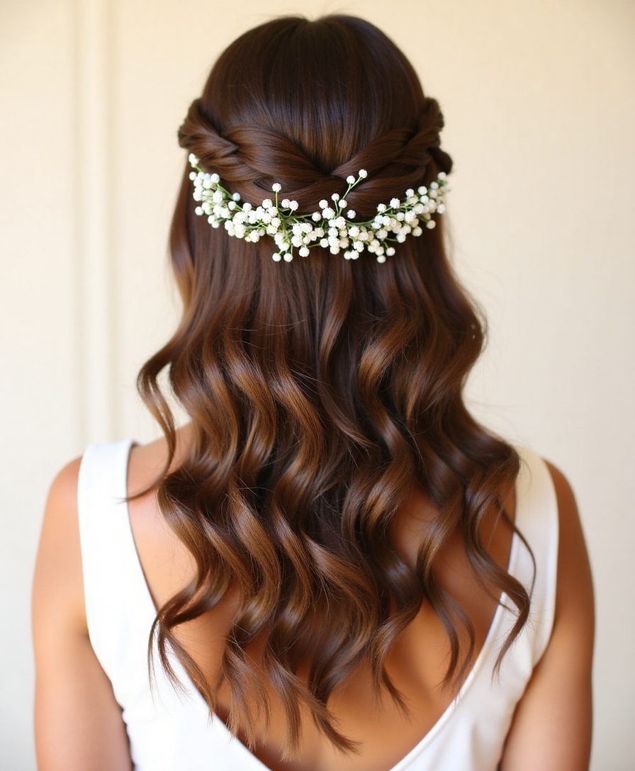 Bridal half-up half-down