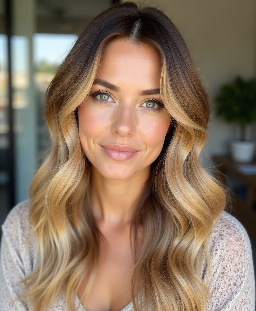 natural honey blonde enhancement