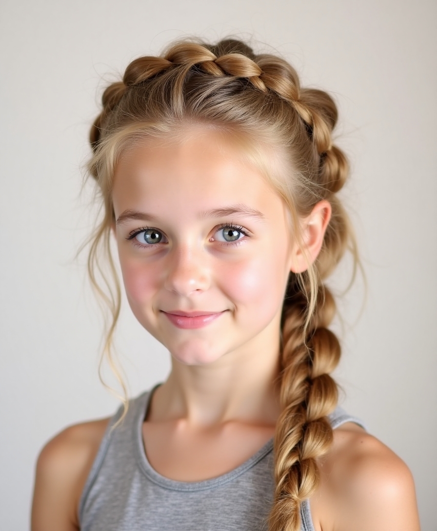 romantic volumized fishtail braid