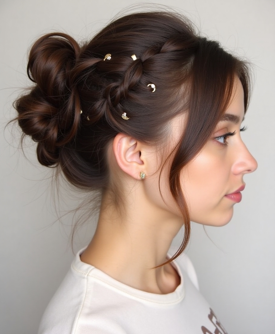 Secure voluminous updo