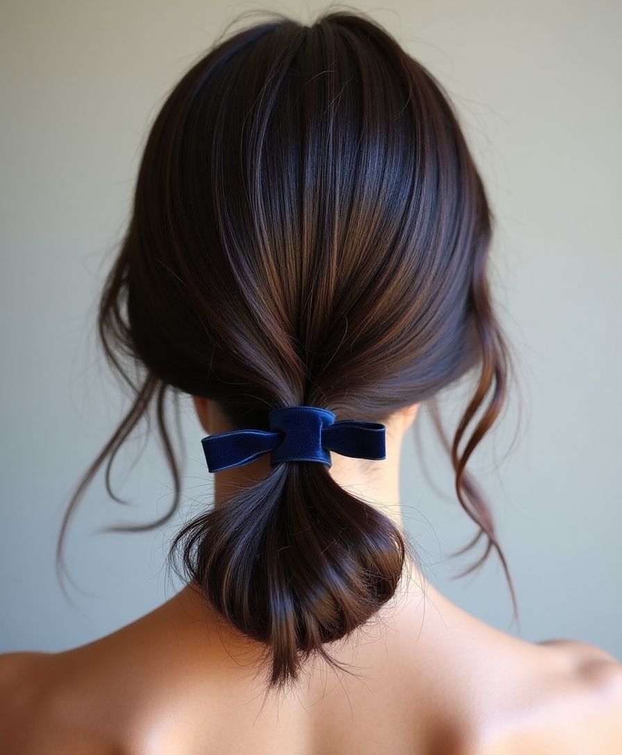 Sophisticated low ponytail