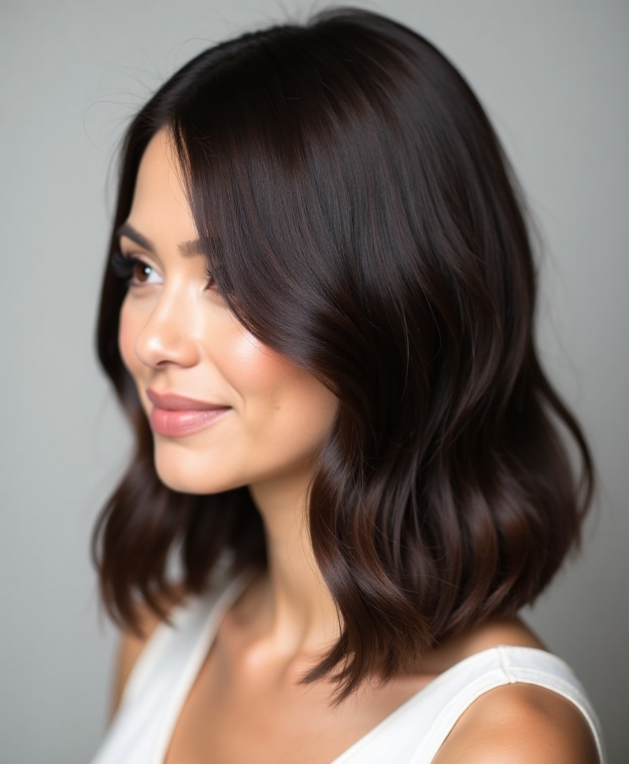 sleek elegant simple hairstyle