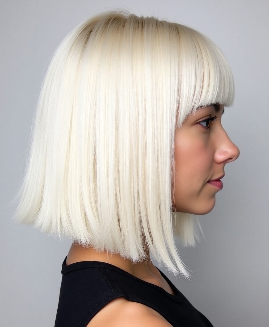 Sleek choppy bob