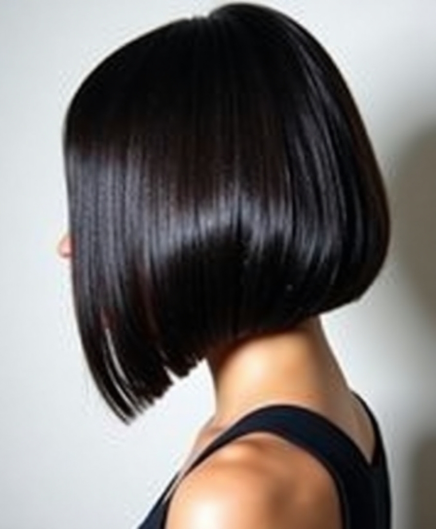 Sleek glass bob