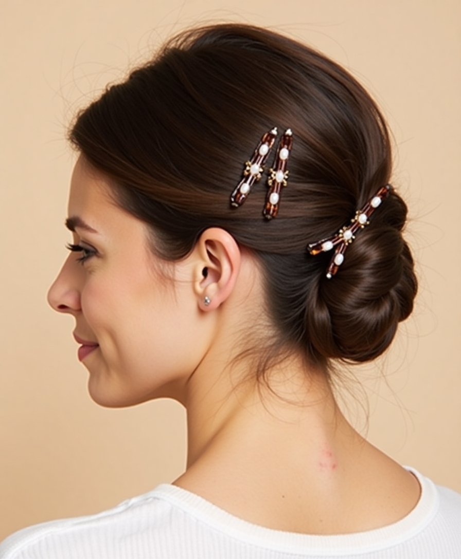 Stylish hair clips and accessories