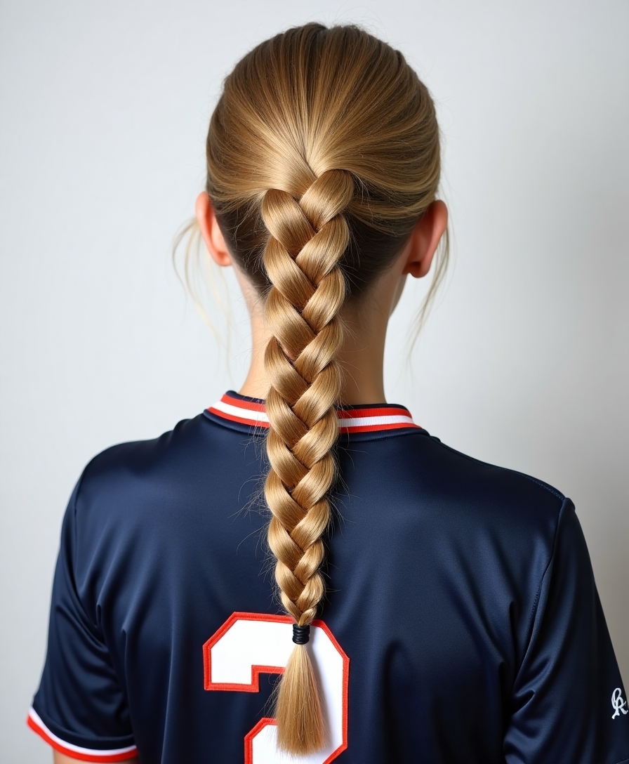 stylish secure game day braid