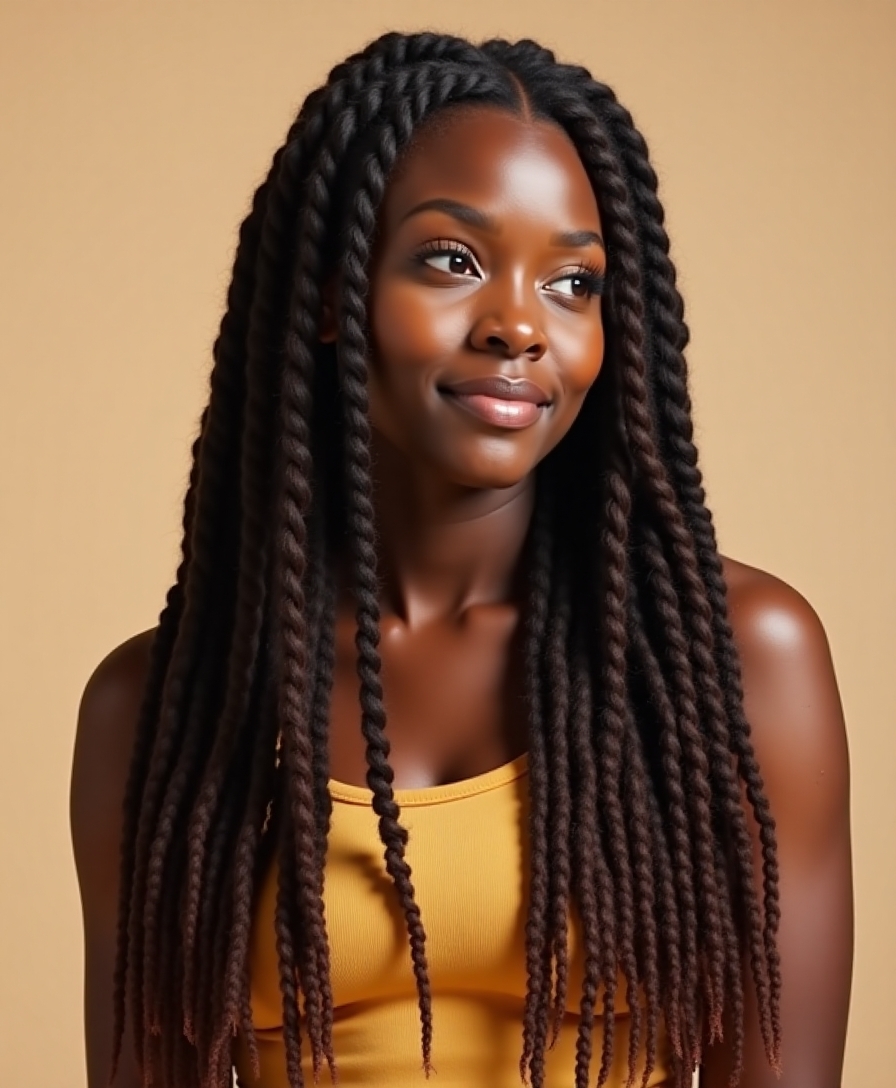 temporary elegant locs style