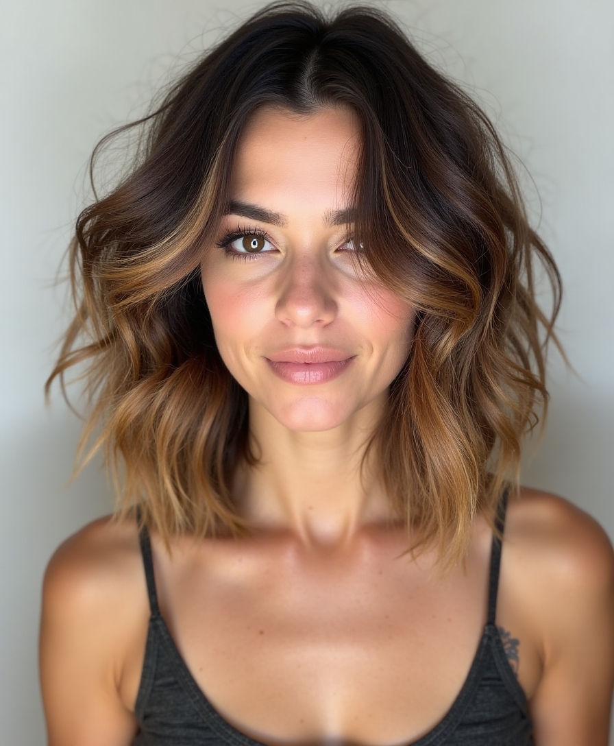 Textured lob with layers