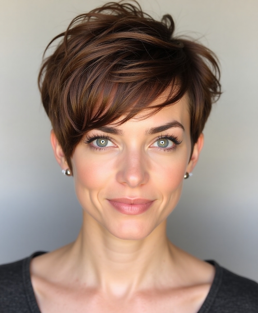 textured pixie cut style