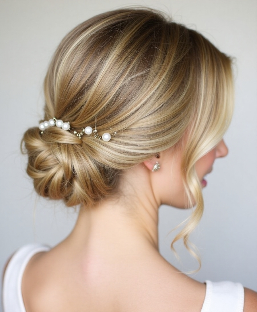 Classic bridal updo