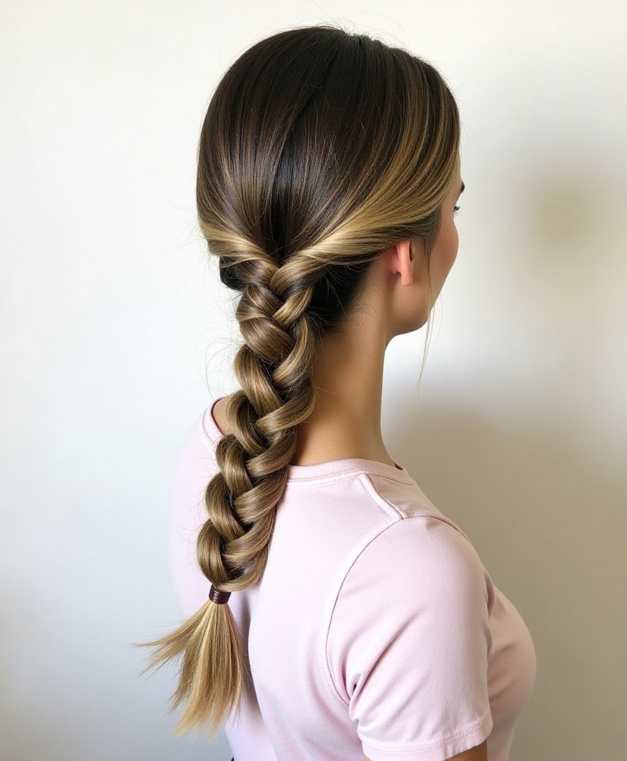 twisted rope ponytail tutorial