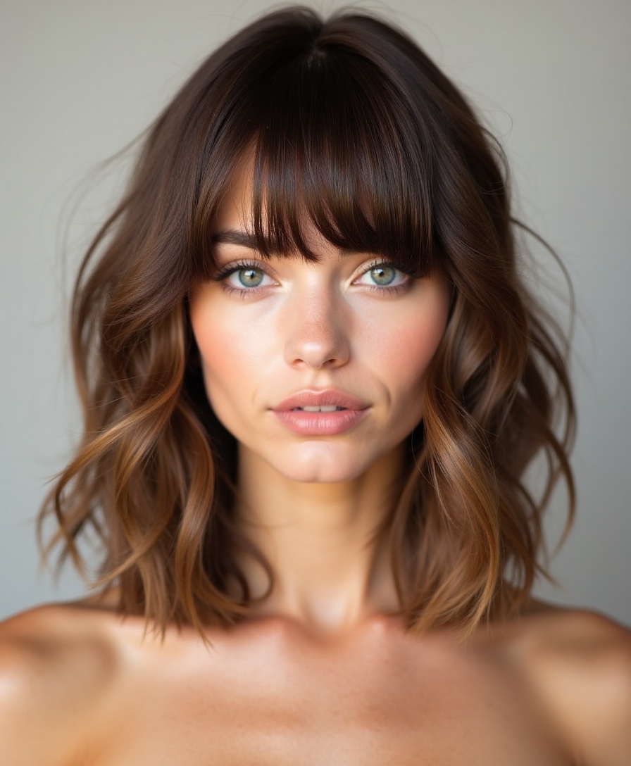 versatile and chic bangs