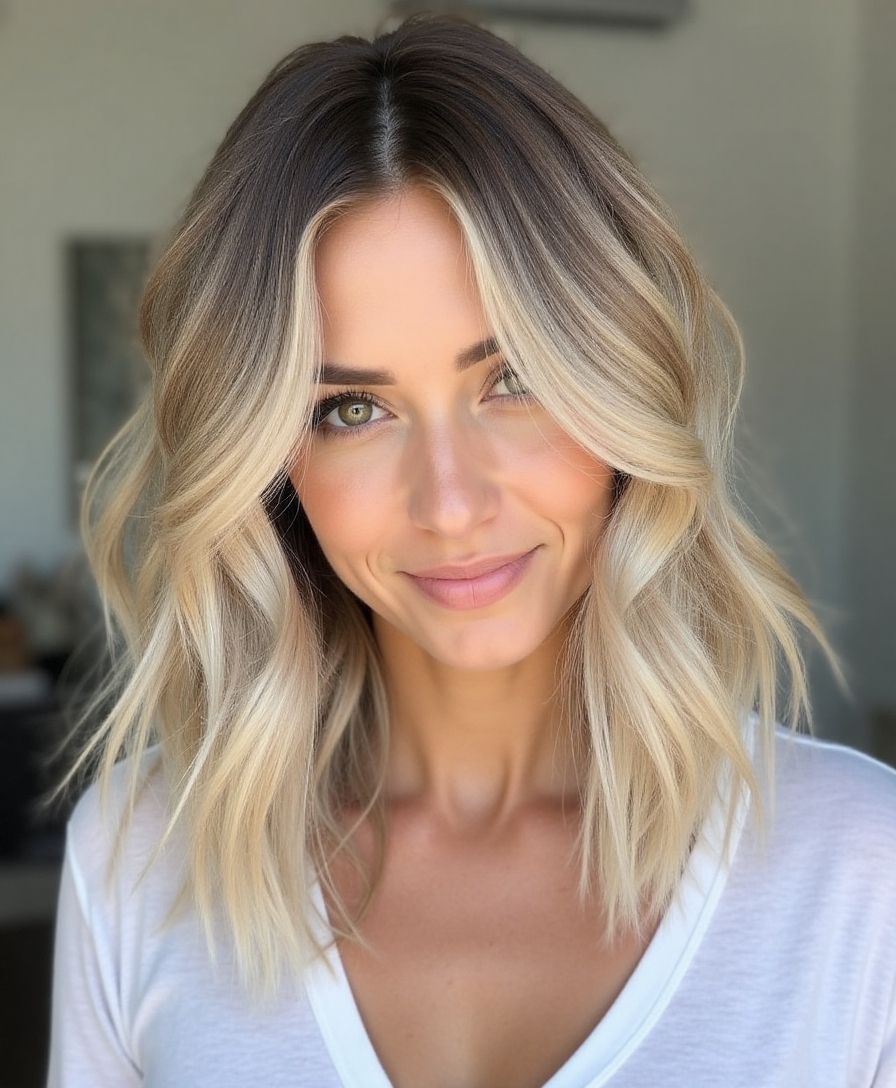 voluminous long bob hairstyle